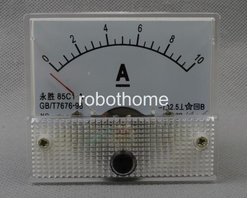 10A DC Ammeter Head Pointer Mounting Head Current Measuring Panel Meter 85C1