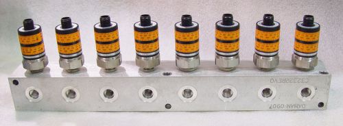 Hydraulic manifold (6) ifm pk6220 transducers for sale
