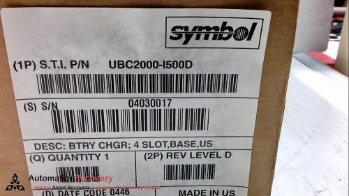 SYMBOL TECHNOLOGIES INC UBC2000-I500D BATTERY CHARGER BASE 4SLOT, NEW
