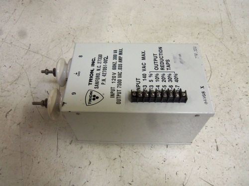TRION 427051-002 TRANSFORMER *NEW OUT OF BOX*