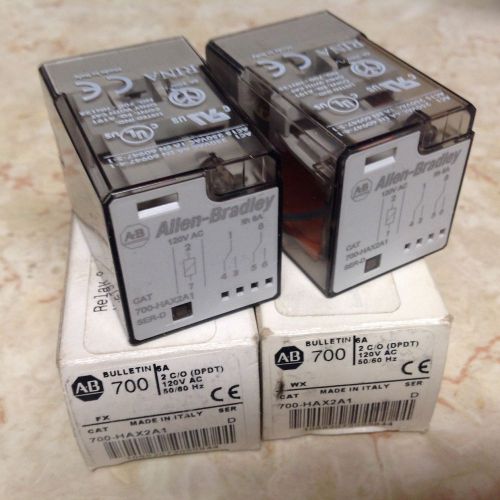 Two new allen bradley control relays 700 – hax2a1 700hax2a1 for sale