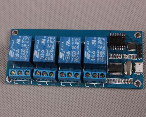 Micro usb 5v 4-channel relay module usb control relay module brand new for sale