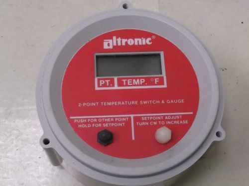 Altronic 2 point Temperature Switch and Gauge Model DPYH-1352DF