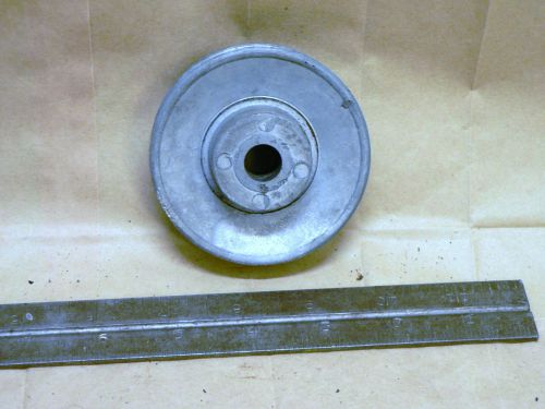 Cast steel motor pulley 5/8&#034; thick 1/2&#034; diameter bore hole 3&#034; wide unstamped for sale