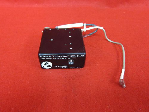 Frequency electronics fe 5650a 5mhz to 20mhz rubidium frequency standard w/cable for sale