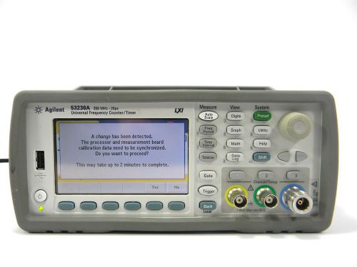 Agilent/hp 53230a 350 mhz universal frequency counter/timer w/ opt for sale