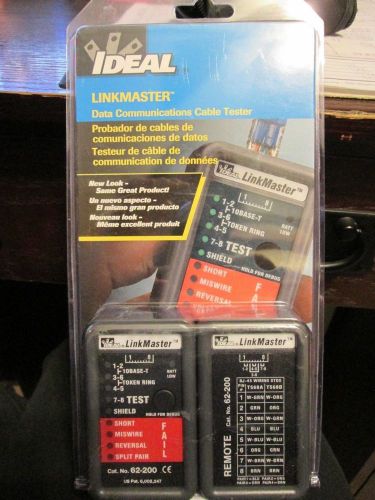IDEAL LINKMASTER Model 62-200 Data Communications Cable Tester Brand New!