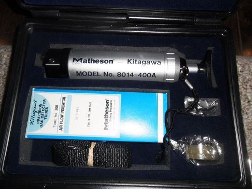 Matheson-Kitagawa Precision Sampling Pump Kit 8014K 8014-400A  No. 300 tubes New