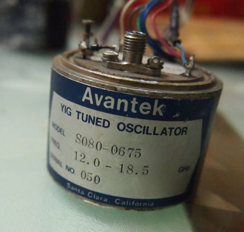Avantek YIG TUNED OSCILATOR 12-18.5 GHz YIG oscillator