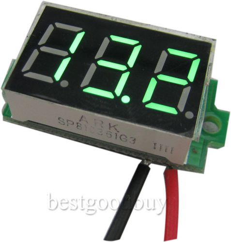 0.36&#034;3-30V 2-line emerald green DC Digital voltmeter Battery voltage panel meter