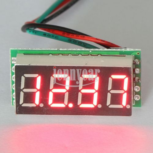0.36&#034; digital voltmeter dc 0-30v red led 12v 24v car motro voltage power monitor for sale