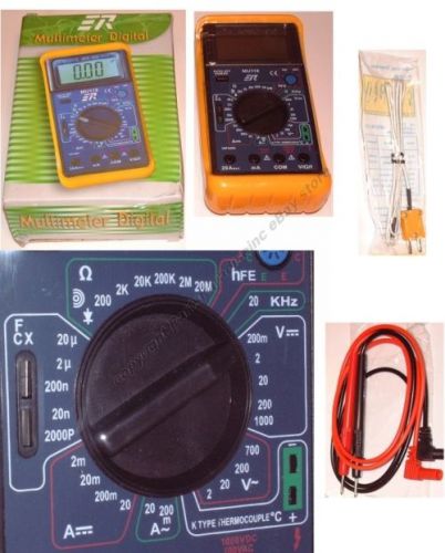 Dmm/digital multi-meter/multimeter,test capacitance/capacitor,temperature too! for sale