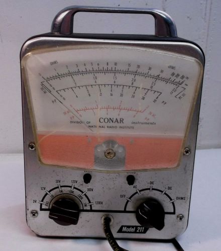 Vintage 1940&#039;s CONAR Model 211 Analog OHM Meter Ham Crystal Radio