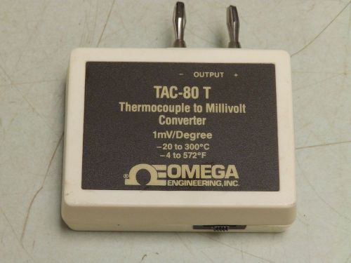 OMEGA Thermocouple To Analog Millivolt Converter 1mV/Degree -20 - 300°C TAC-80T