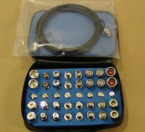 Universal rf coax adapter kit 40pcs+ test  cable n bnc tnc sma uhf miniuhf rca f for sale