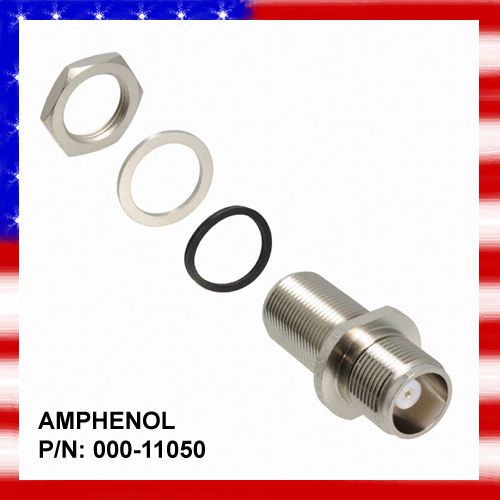 Amphenol p/n: 000-11050 coax connector rf adapter jack-jack 50 ohm new for sale