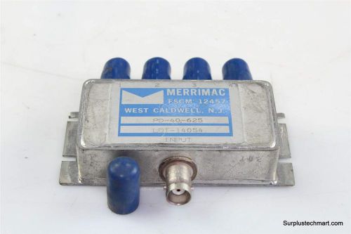 Merrimac rf power divider splitter pd-40-625 bnc for sale