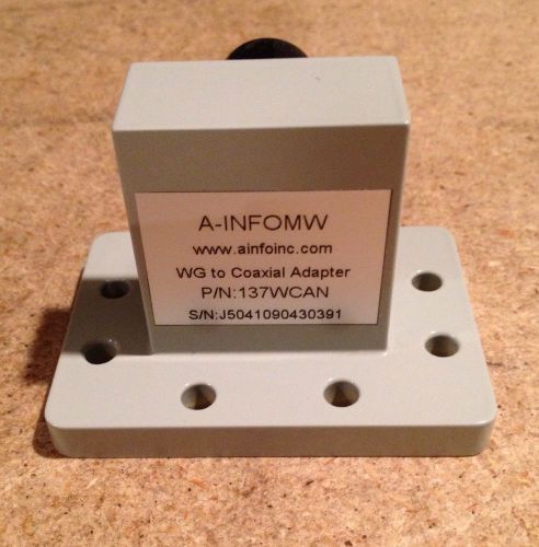 A-INFOMW Waveguide To Coax Adapter. Part #137WCAN