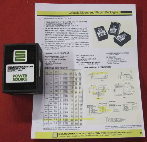 15 Volt Power Source – Semiconductor Circuits EA5S4000