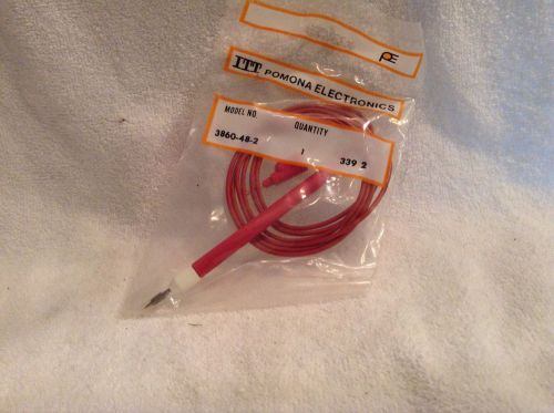 Fluke pomona red stacking  pin tip plug to probe. 3860-48-2 for sale
