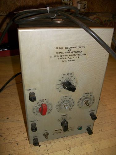 Vintage Dumont Square Wave Generator - Model 185 - Electronic Switch