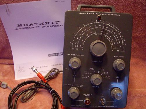 Heathkit  ig-102 / rf-1 signal generator in excellent calibrated condition for sale