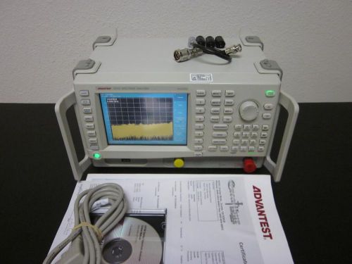 Advantest u3751 9 khz - 8 ghz portable spectrum analyzer w/ opt 20 - calibrated! for sale