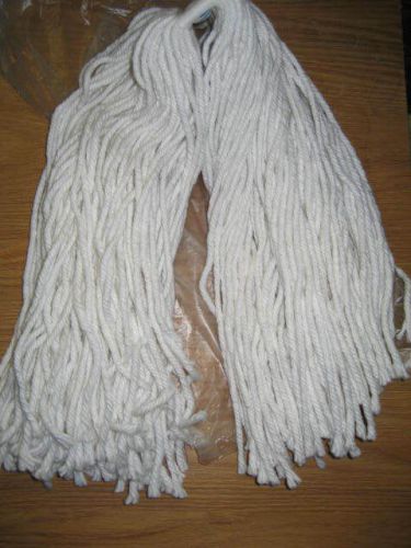16&#034; Rope Mop Heads, White (Box of 16)