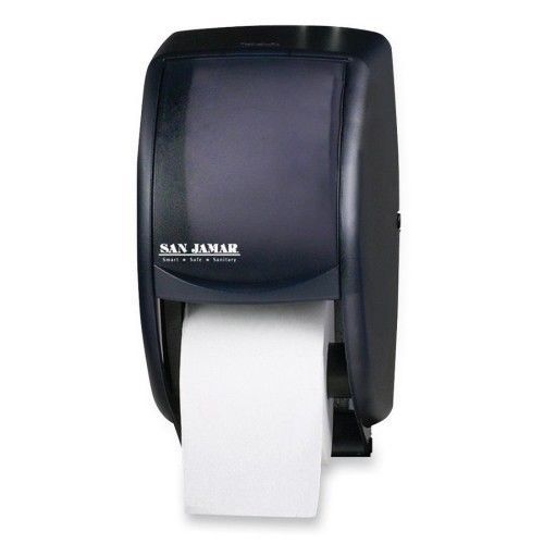 San Jamar Tissue Dispenser, 7-1/2&#034;x7&#034;x12-3/4&#034;, Black/Pearl