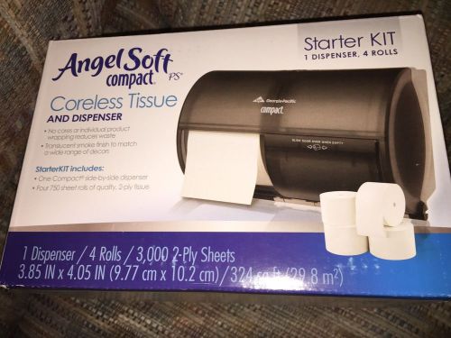 Georgia Pacific Angel Soft Coreless Tissue Dispenser Starter Kit  NEW SEALED