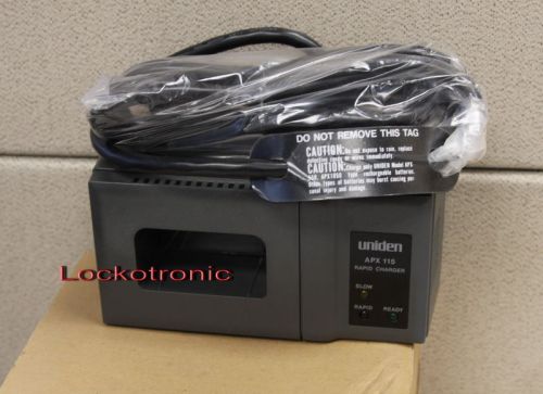 New uniden apx 115 rapid charger for 550 1050 batteries for sale