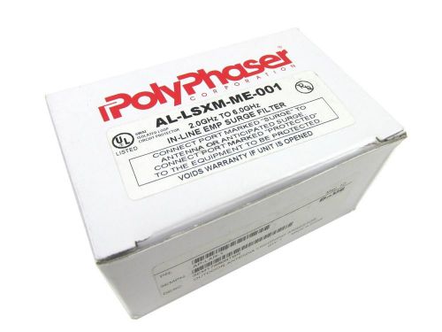 New! polyphaser al-lsxm-me 2ghz-6ghz in-line emp surge filter arrestor ap-lar-1 for sale