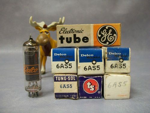 6AS5 Vacuum Tubes  Lot of 7  Delco / GE / RCA / Tung-Sol