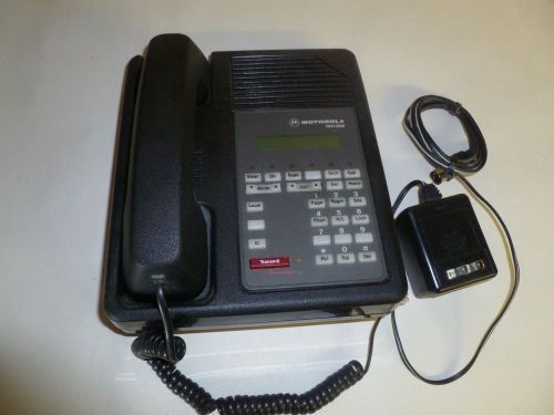 Motorola RCH3000 PL3030A Two Way Radio Remote Desk Set w Power Cord &amp; Handset
