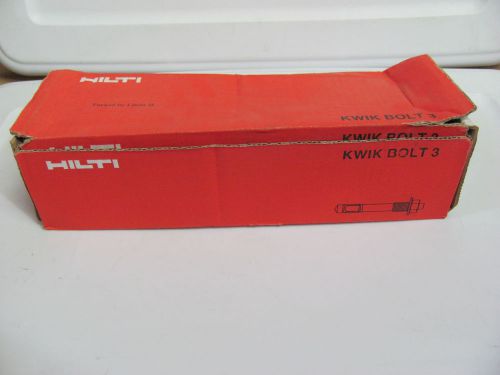 New box of 10 hilti kwik bolt 3 cement stud anchors 7 &#034; x 3/4 &#034; p/n 286026 in for sale