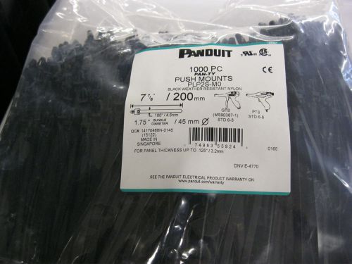 Panduit push mount pan-ty cable ties - plp2s-mo 1000 pcs) for sale