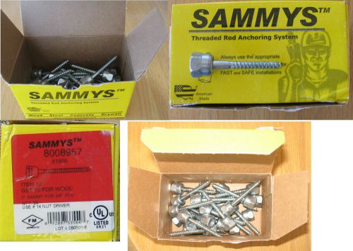 25 Sammys Threaded Rod Bolts 2&#034; for 3/8&#039; Rod  8008957 FREE PRIORITY SHIPPING