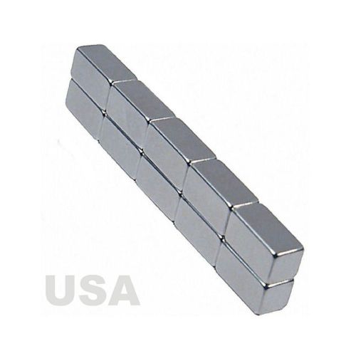 15PCS Super Strong Block Cuboid Magnets 1/2&#034; x 1/4&#034; x 1/4&#034;