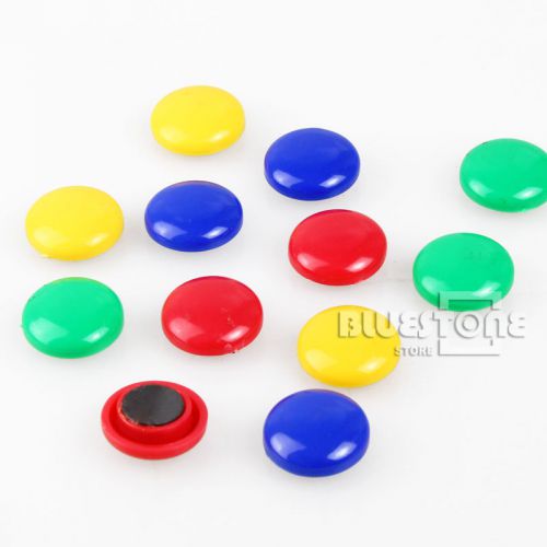 Lots12 x memo message note paper whiteboard magnetic pin button fridge magnets for sale