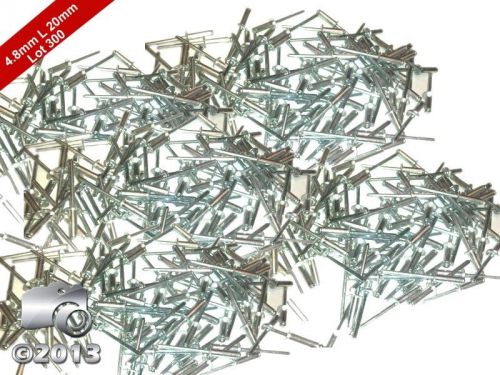 Pack of 300 pcs blind rivets aluminium 4.8mm x 20mm blind rivets pop brand new for sale