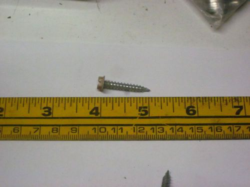 1 inch hex head sheet metal screw (100 pieces) painted tan for sale