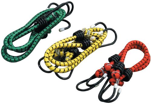 Bungee cord set 6-piece elastic design coated vinyl steel hooks 6230 for sale