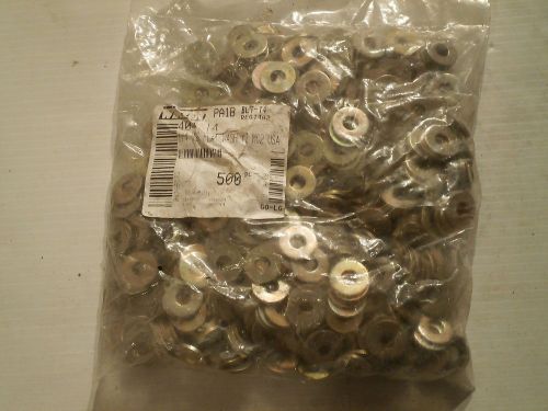 1 pack of 500 pieces: winzer 404.14 1/4&#034; uss flat washers yellow zinc for sale