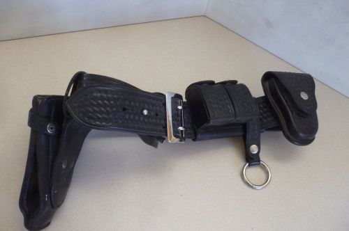 Police duty belt law enforcement sheriff deputy security bianchi large revolver for sale