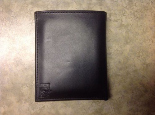 Police Wallet With Badge Holder Strong Leather