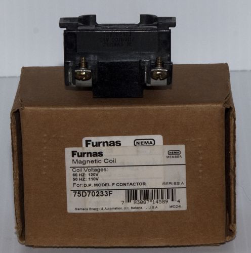 Furnas 75D70233F 120V/60Hz 110V/60Hz Magnetic Coil for Definitate Purpose Cont