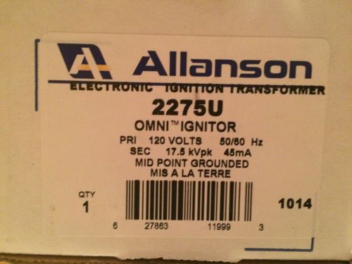 Allanson, 2275u, universal oil burner ignitor new for sale