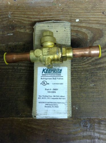 Keeprite refigerant shut off ball valve 5/8 new for sale