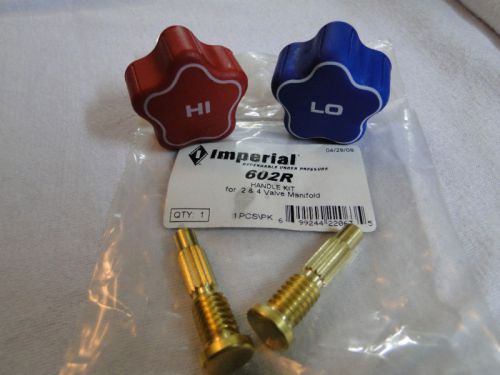 Imperial 600 series gauges, hi &amp; lo, handle replacement, 2 &amp; 4 valve manifolds for sale