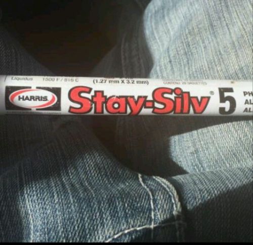 41035 harris stay-silv 5 5% silver solder bazing alloy 28 sticks for sale